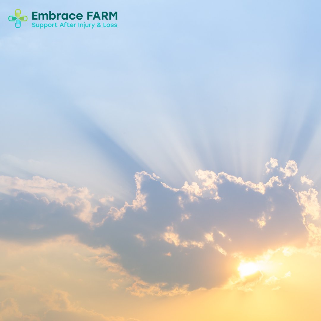 'Behind the clouds, is the sun still shining.' - Irish Proverb  Even in the darkest times, there is always hope. We are here to walk beside you on your journey towards healing.  Visit embracefarm.com