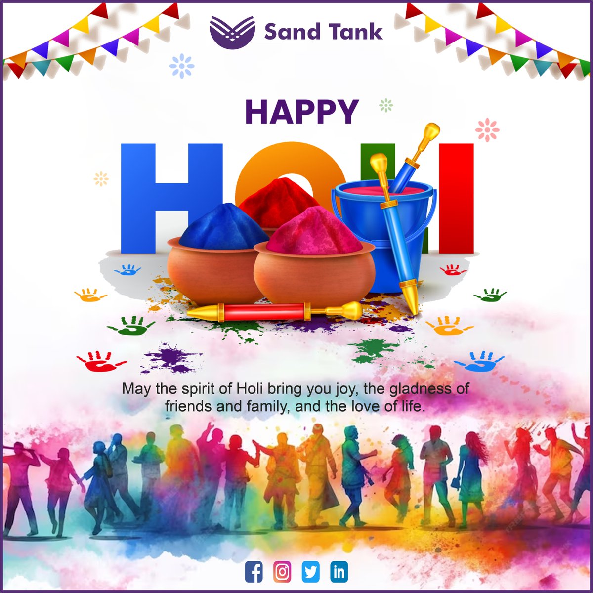 Holi hai! Let's paint the town with hues of joy and laughter. Wishing you a Holi filled with love, laughter, and countless colorful moments. Play safe, spread love! 🎨🥳

#Sandtankfoundation #Holi #HappyHoli #ColorfulCelebration #HoliFestival #Holi2024 #PlayWithColors