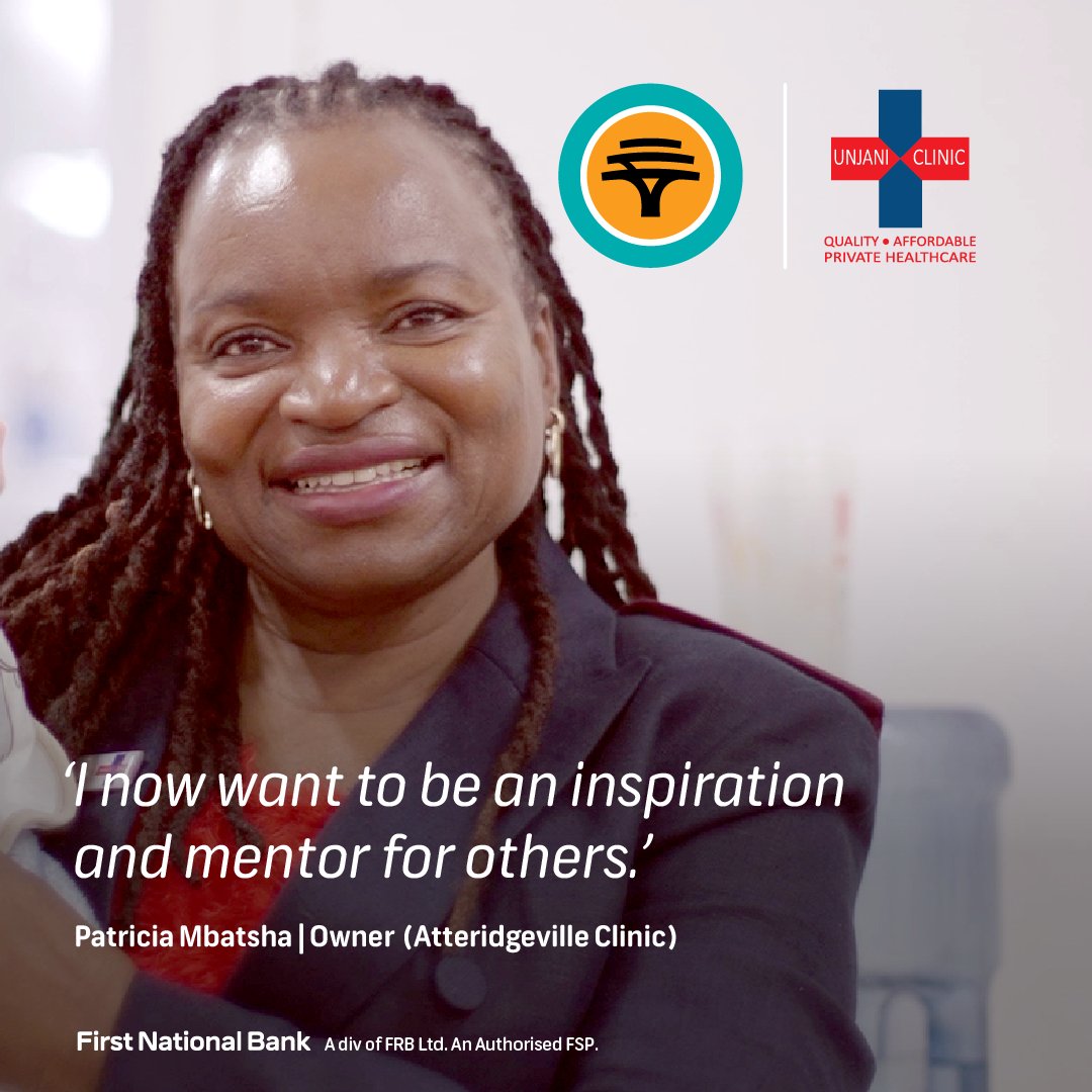 Watch how Patricia Mbatsha rose from caregiver to company owner, how she never doubted herself, on her mission to bring primary healthcare to communities that need it – that’s why we help. Follow these stories, visit fnb.co.za #FNBBusinessforChange #LoveFNB