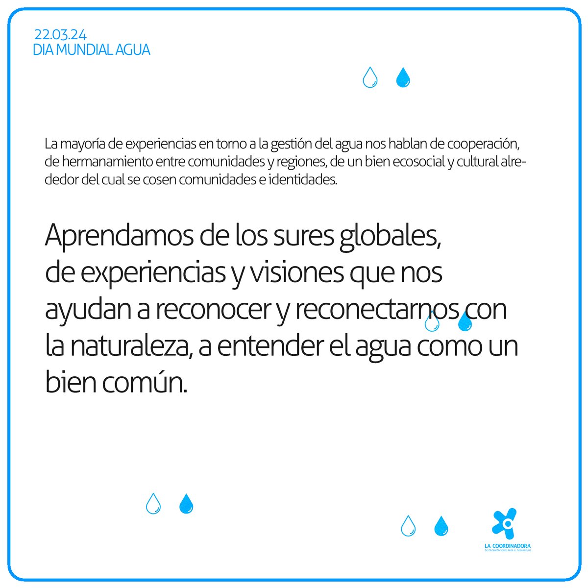 🌊Aprendamos de los sures globales, de experiencias y visiones que nos  ayudan a reconocer y reconectarnos con la naturaleza, a entender el agua  como un bien común #AguaParaLaPaz

coordinadoraongd.org/2024/03/el-agu…