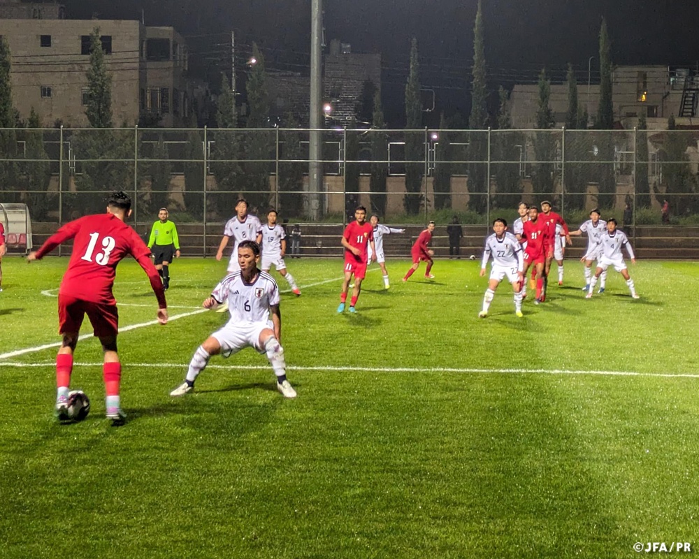 jfa_samuraiblue's tweet image. 🔹U-19日本代表🔹
【Match Report✍️】

🏆国際親善試合
🗓️3/21(木)23:00(現地時間)
🏟Khirbet El Souk Stadium(ヨルダン)

🇯🇵U-19日本代表 3 (1-0) 1 U-19ヨルダン代表🇯🇴
⚽️#後藤啓介(RSCアンデルレヒト／ベルギー)、#塩貝健人(慶応義塾大)、#平賀大空(京都サンガF.C.)…