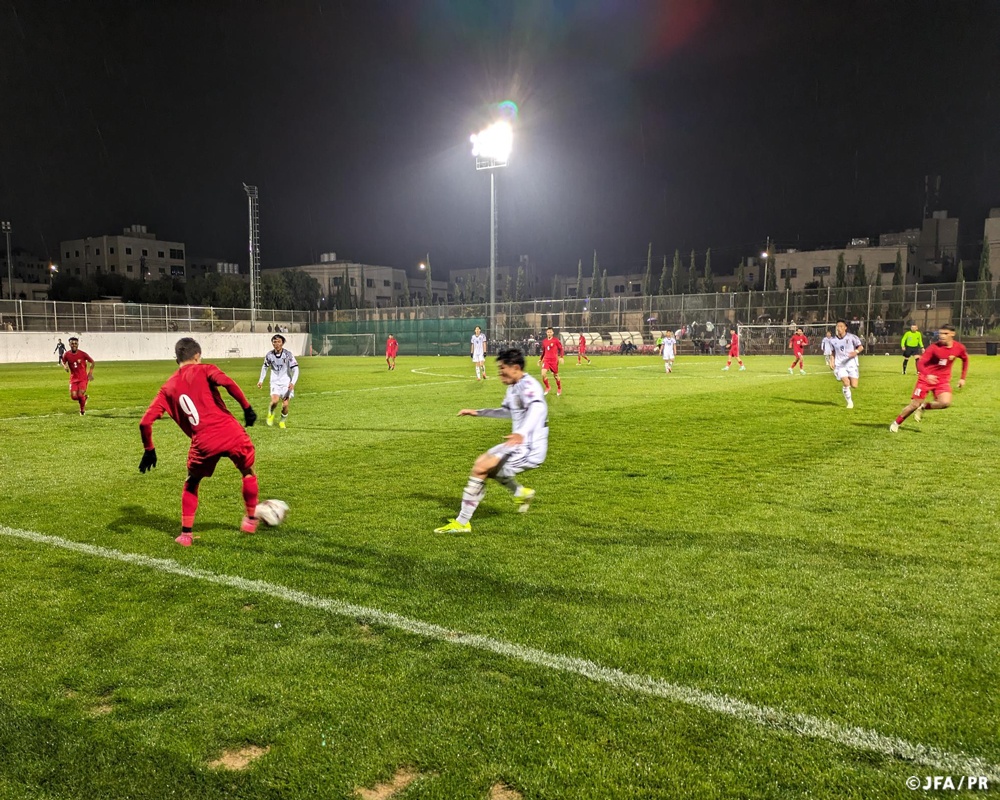 jfa_samuraiblue's tweet image. 🔹U-19日本代表🔹
【Match Report✍️】

🏆国際親善試合
🗓️3/21(木)23:00(現地時間)
🏟Khirbet El Souk Stadium(ヨルダン)

🇯🇵U-19日本代表 3 (1-0) 1 U-19ヨルダン代表🇯🇴
⚽️#後藤啓介(RSCアンデルレヒト／ベルギー)、#塩貝健人(慶応義塾大)、#平賀大空(京都サンガF.C.)…