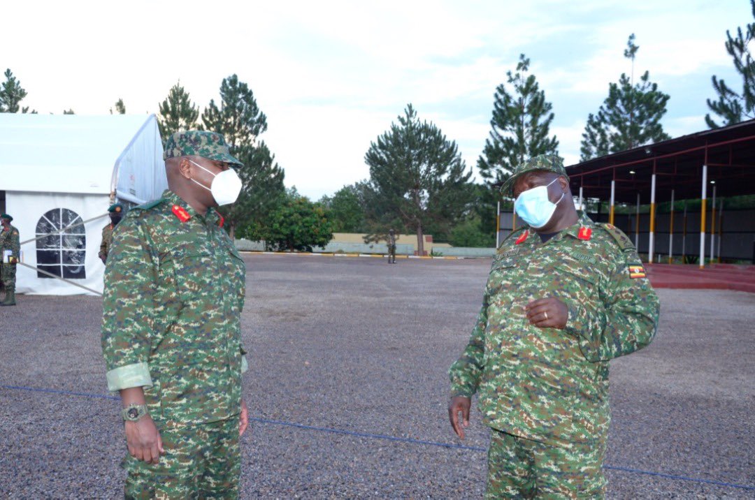 Gen Muhoozi Kainerugaba and Lt Gen Sam Okiding in Bombo during their time as CLF and Deputy CLF — They get to work again closely as CDF and D/CDF respectively