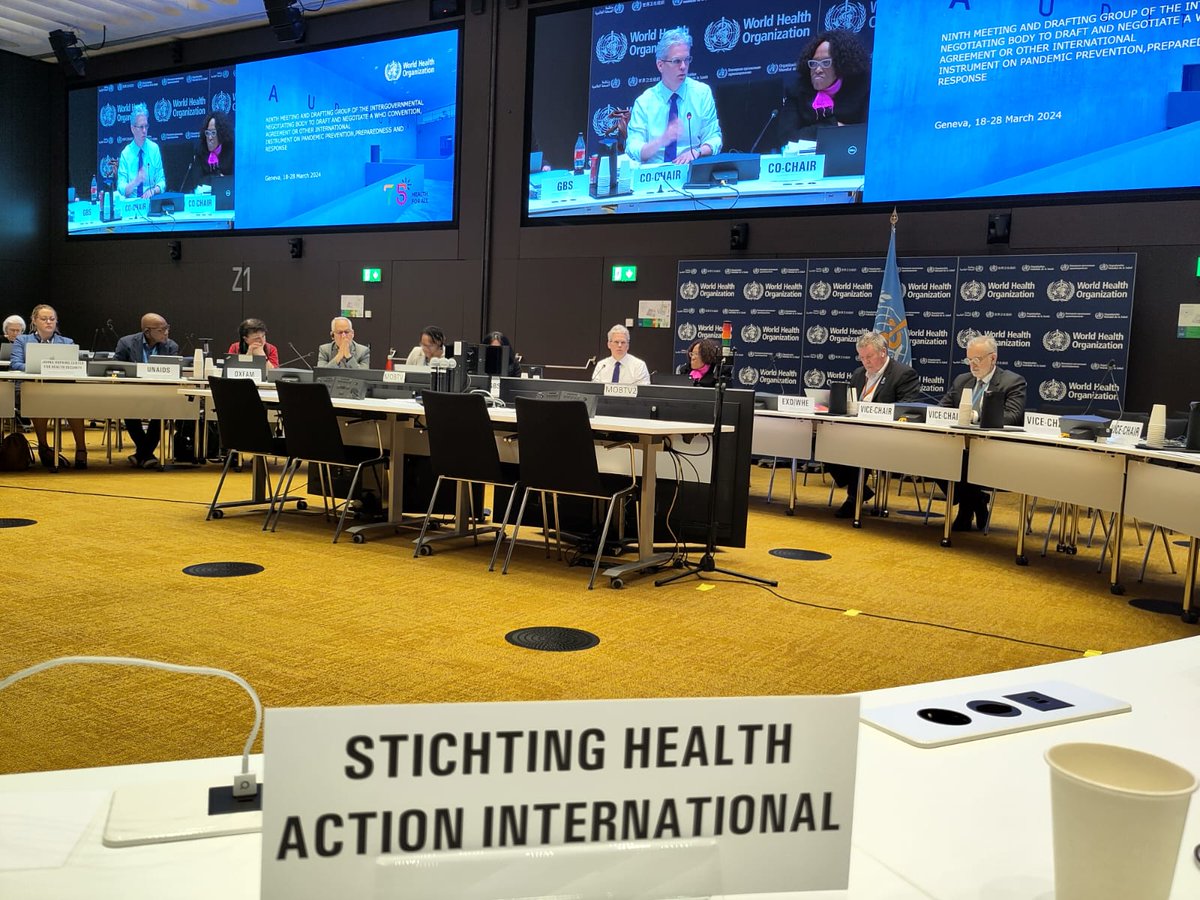 Concerned with the slow pace of discussions at the supposedly final meeting of the INB. PABS is not the problem, lack of leadership from those who first floated the idea of a #pandemicaccord is. Meanwhile, civil society remains confined to the side-lines: healthpolicy-watch.news/pandemic-agree…