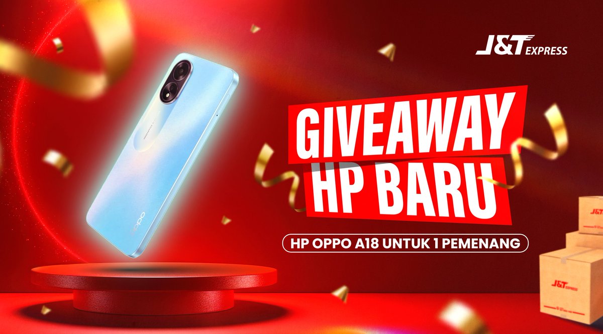 ⚠️GIVEAWAY HP BUAT KAMU! ⚠️  

Hari ini mimin bakal kasih HP terbaru khusus untuk kamu!   
Caranya cukup dengan: 
1. Follow akun <a href="/jntexpressid/">J&T Express Indonesia</a> 
2. RT &amp; LIKE tweet ini 
3. Reply "JNT KIRIM SETIAP HARI” sebanyak banyak nya diakhiri hashtag #JNTKIRIMTERUS  

Jossss, semoga kamu yang