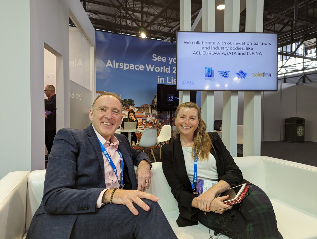 It was great to finally meet and speak to Simon Hocquard, Director General of @CANSONews at #AirspaceWorld 2024.
 #airtrafficmanagement #CANSO #Airtrafficcontrol #interview