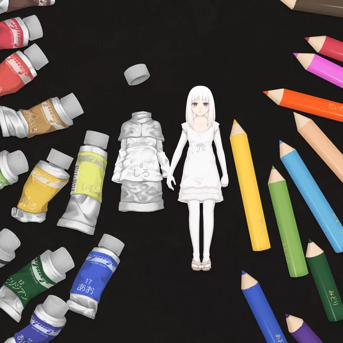 Bluesky用に昔の絵ちょいちょい描き直してるんだけど、今の描き方の顔にするだけでも結構印象変わっておーってなる数年たったらまた違ってんのかな 