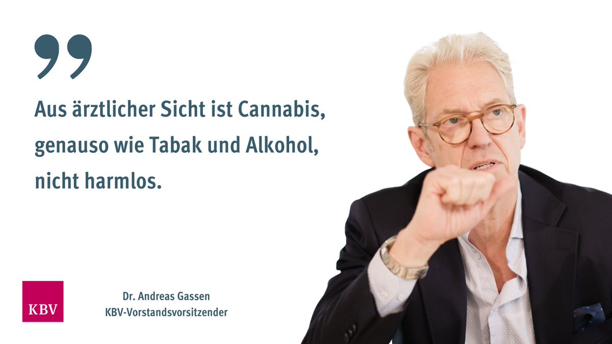 Der KBV-Vorstand warnt ausdrücklich vor den gravierenden gesundheitlichen Folgen eines Cannabiskonsums und spricht sich anlässlich der heutigen Sitzung des #Bundesrat|s ausdrücklich gegen eine Legalisierung von #Cannabis zu Genusszwecken aus.
➡️kbv.de/html/presse_68…