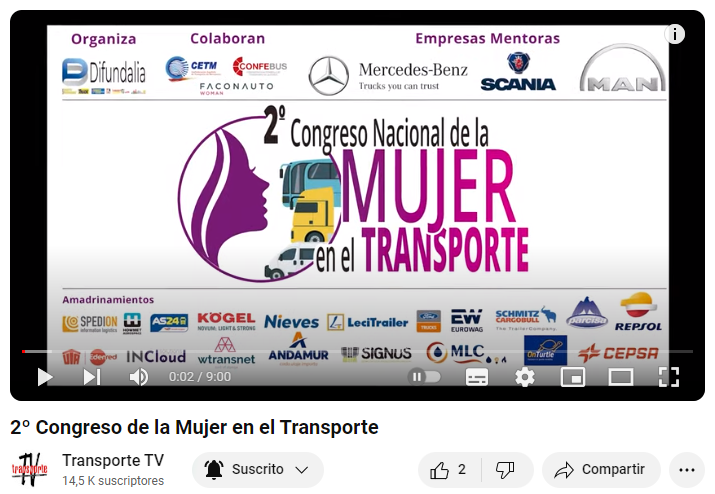 Vídeo resumen del 2º Congreso Nacional de la Mujer en el Transporte

¡¡GRACIAS a todas y todos por hacerlo posible!!

#CongresoMujerEnElTransporte