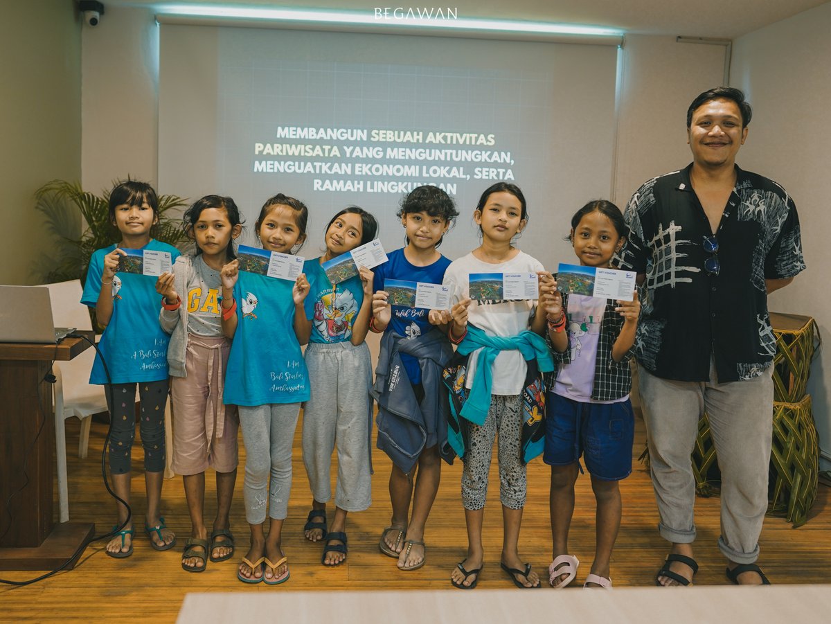 begawanlife's tweet photo. Begawan's Eco Warriors learned about water sustainability at Waterbom Bali! They explored water recycling, rainwater harvesting &amp; participated in sustainability discussions. This trip gave them the opportunity to champion responsible tourism practices. https://t.co/lA23uphQ51