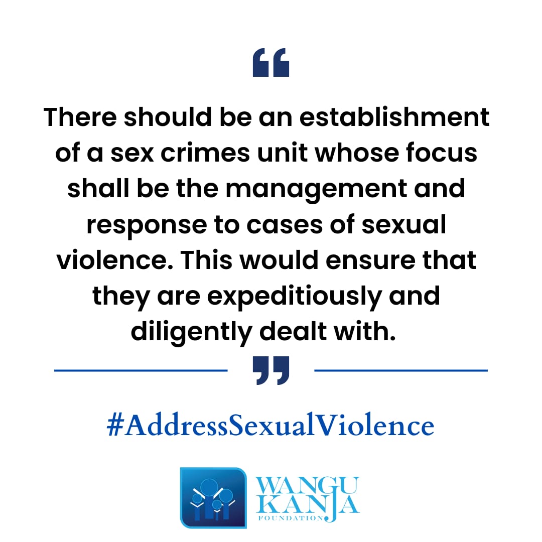 Cases of sexual violence should be taken with the seriousness they deserve because justice delayed is justice denied. #AddressSexualViolence
<a href="/WanguKanjaF/">Wangu Kanja Foundation</a> <a href="/WilliamsRuto/">William Samoei Ruto, PhD</a> <a href="/CSAishaJumwa/">Aisha Jumwa Katana, E.G.H</a>