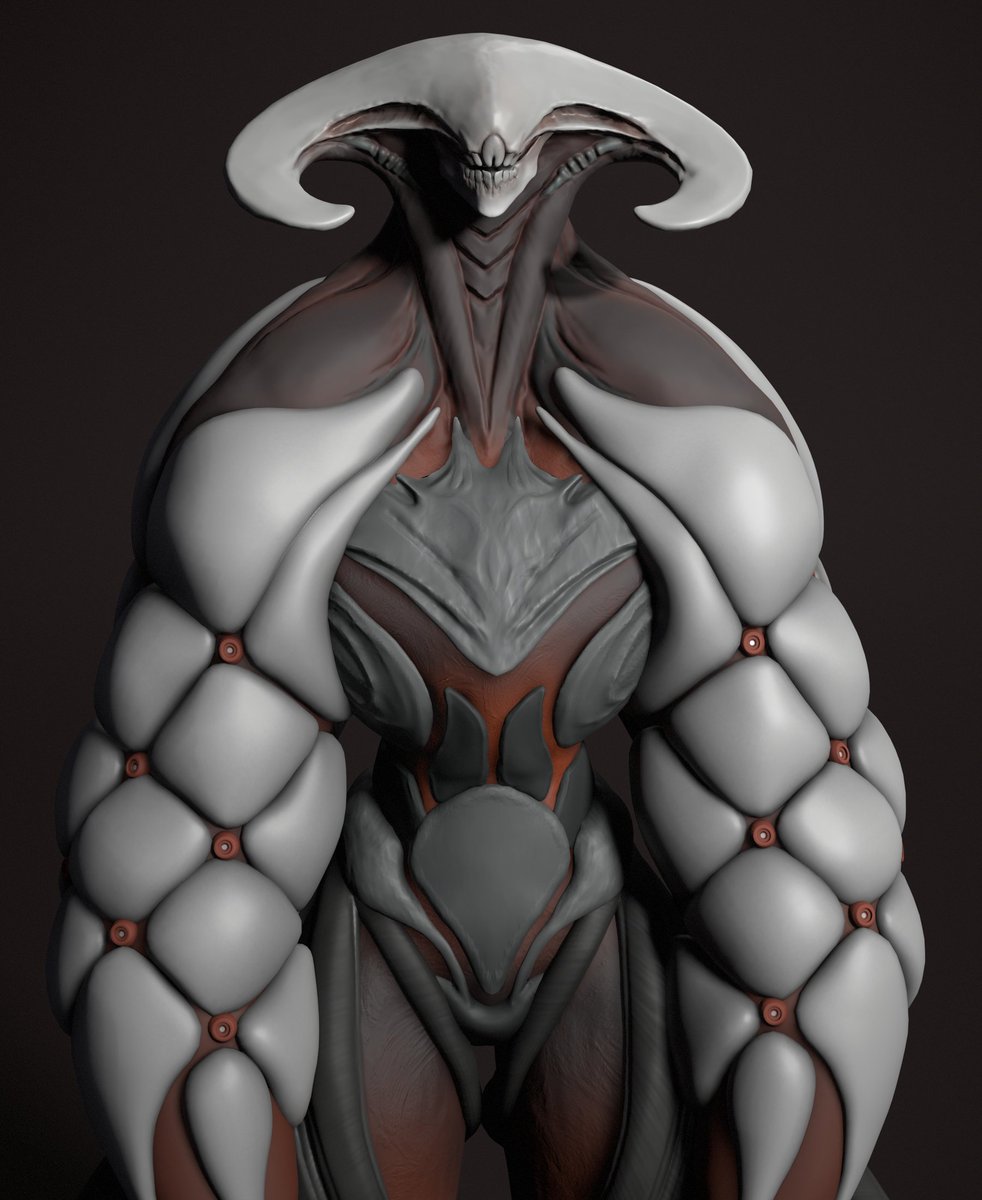 Check out my new piece inspired by @juxartus - artstation.com/artwork/BXN68D #3d #zbrush #character #art #artwork #creature