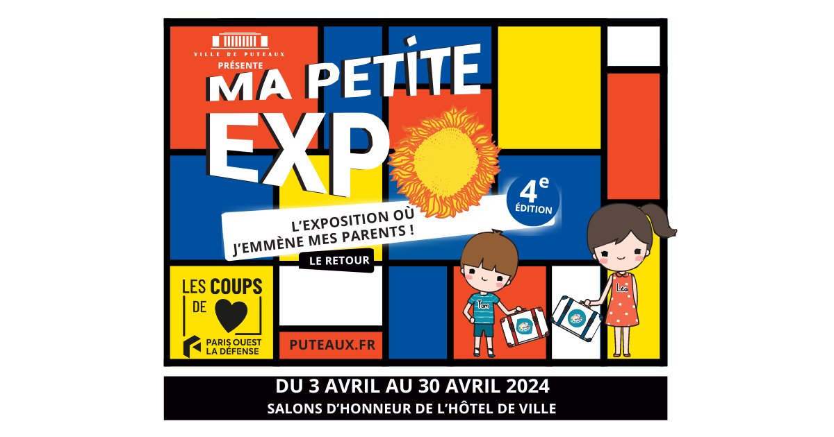 [Coups de Cœur #Culturels] Paris Ouest La Défense vous propose une sélection d’#événements incontournables !🎭 📅Du 3 avril au 5 mai 2024 au salon d’honneur de l’hôtel de ville de Puteaux pour découvrir “Ma Petite Expo, l’expo où j’emmène mes parents ”👇 parisouestladefense.fr/programme-cult…