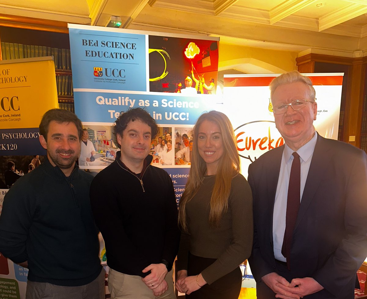 Some of our colleagues at last night's Parents & Guardians Information Evening @UCC representing our undergraduate programmes in the School. #initialteachereducation