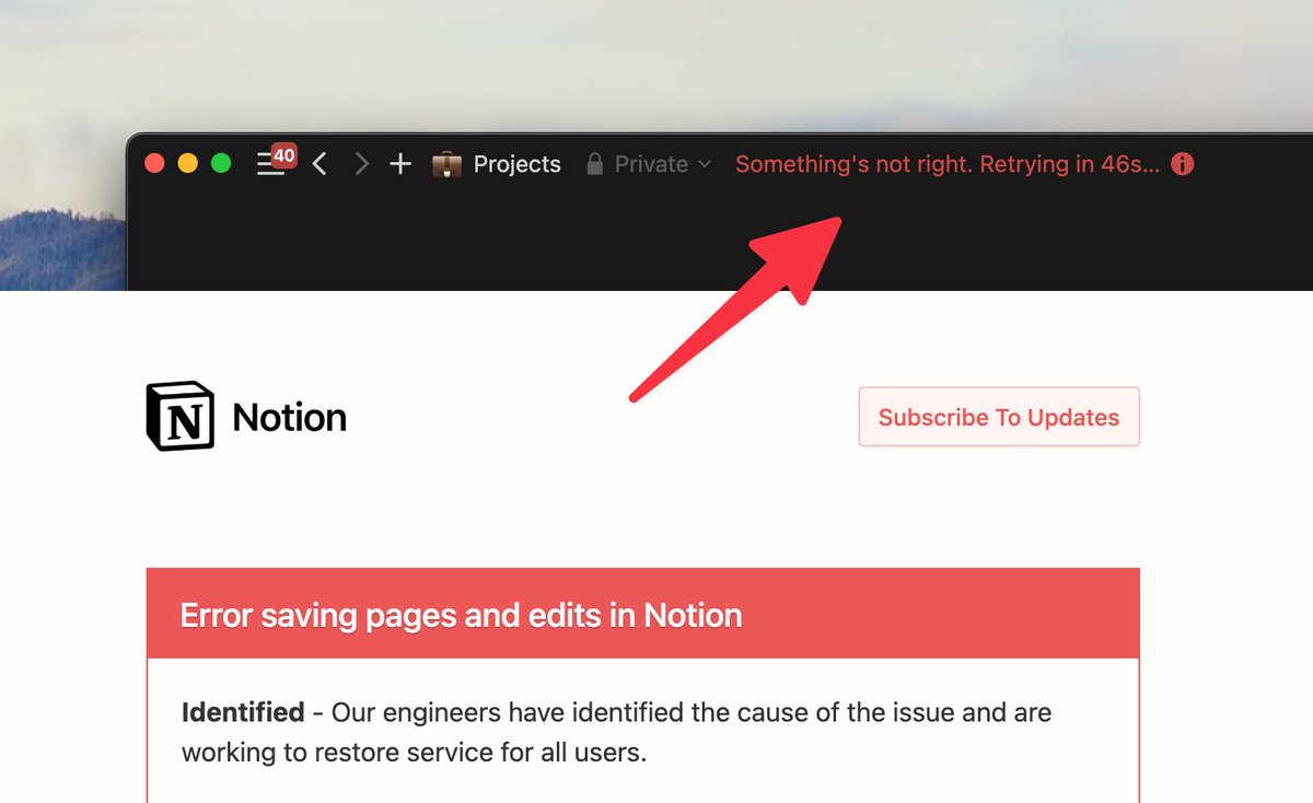 One of many reasons why apps like Notion should be completely local-first.