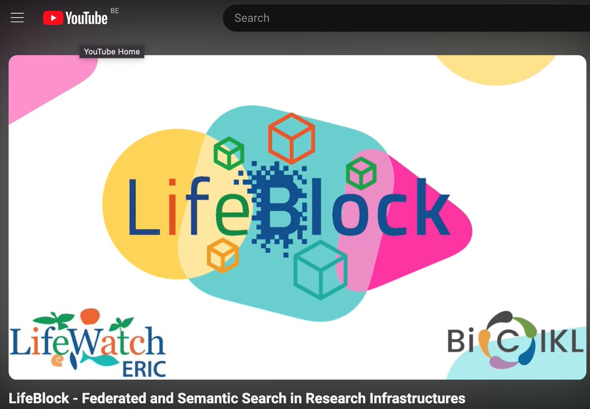 💚🧡💜 The 🌐 #Biodiversity Knowledge Hub (.eu) developed under #BiCIKL_H2020 hosts many services. Among them, is the LifeBlock system based on the Blockchain technology, developed by @LifeWatchERIC. Fancy to know how it works? 👀 Watch the video 👇 youtube.com/watch?v=l0cBRO…