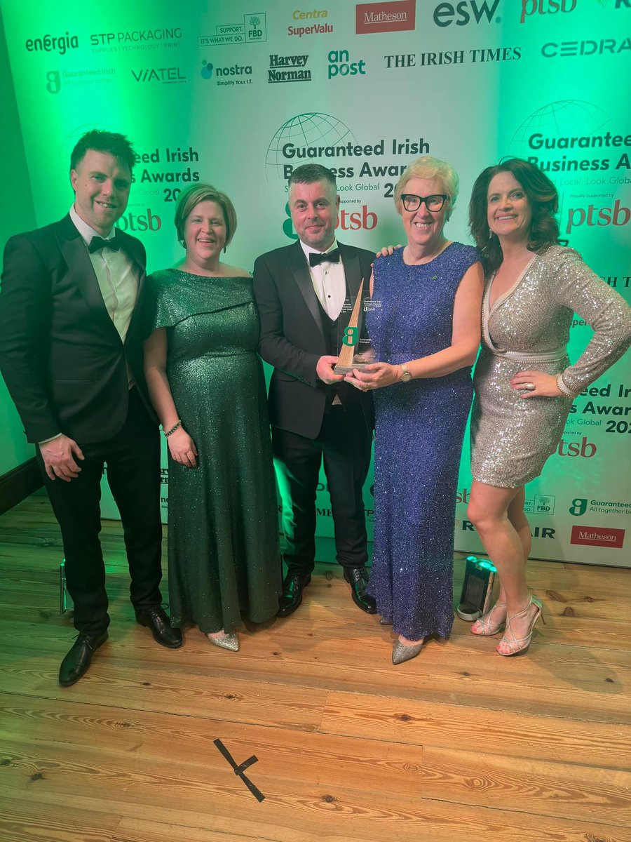 Huge congratulations to @WoodlandsHouse who won Sustainability Champion at the @guaranteed_irl Awards last night👏🏼 Great recognition for their commitment towards a sustainable future! #originalirishhotels #GIBA24 #sustainability