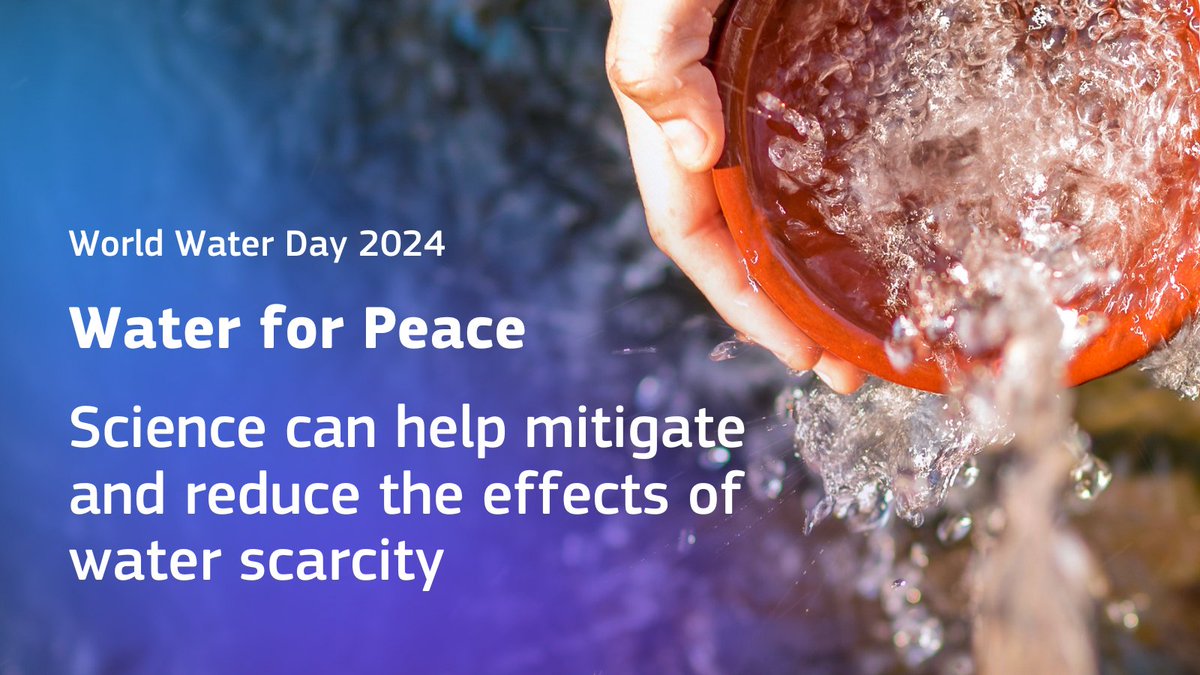 💡 Happy #WorldWaterDay! Water scarcity affects millions globally, leading to tensions between communities and nations. Thankfully, science can help. Our scientists study solutions to combat #WaterScarcity and ensure equitable access to clean water.