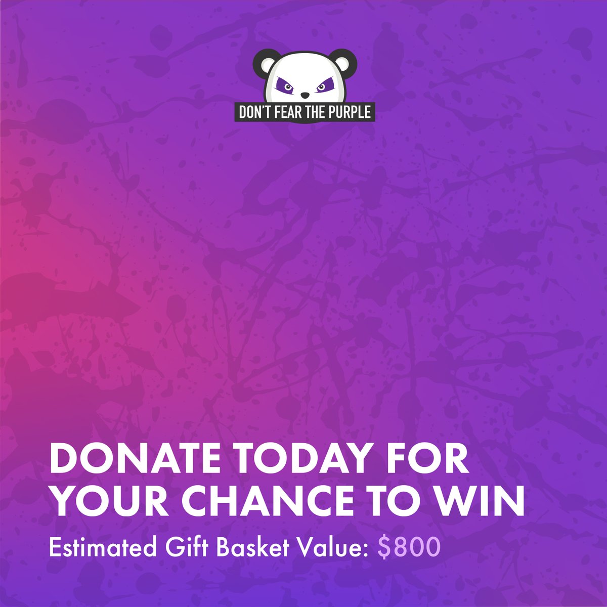 Don't Fear The Purple (@dontfearpurple) on Twitter photo When you donate to <a href="/EpilepsyNL/">Epilepsy Newfoundland & Labrador</a> between March 1st and March 26th, 2024, your name will be entered into a draw for our Ultimate Purple Day Gift Basket (Estimated value $800)This basket is filled with purple perfection! π
Donate today at dontfearthepurple.ca When you donate to <a href="/EpilepsyNL/">Epilepsy Newfoundland & Labrador</a> between March 1st and March 26th, 2024, your name will be entered into a draw for our Ultimate Purple Day Gift Basket (Estimated value $800)This basket is filled with purple perfection! π
Donate today at dontfearthepurple.ca