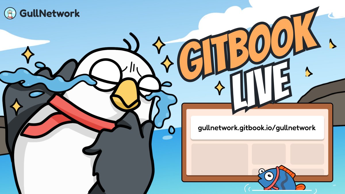 Learn more about us🌟 #GullNetwork GitBook is live and kicking with all the intro goodness you need. Let the gull guide you to treasure troves of information🐦 🔗 gullnetwork.gitbook.io/gullnetwork/ #letsGull $GULL