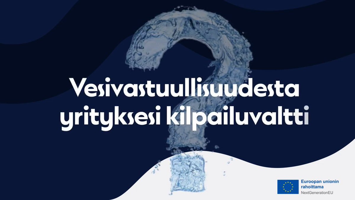 Yrityspäättäjä: vastaa kyselyyn ja syvennä osaamistasi vesivastuusta! lnkd.in/dPXNeNt8

Suomen vesistösäätiö, Pyhäjärvi-instituutti ja Finnish Water Forum ovat kokoamassa näkemyksiä vireillä olevaan Vesivastuuakatemiaan liittyen. #FinnishWaterWay