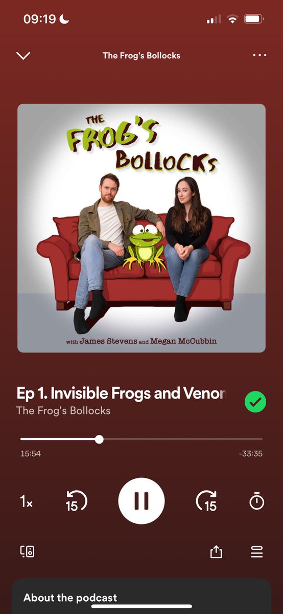 Our podcast, The Frog’s Bollocks, is now live on Apple Podcasts, Amazon Music and Spotify: open.spotify.com/episode/4Ajyz9… @meganmccubbin #TheFrogsBollocks
