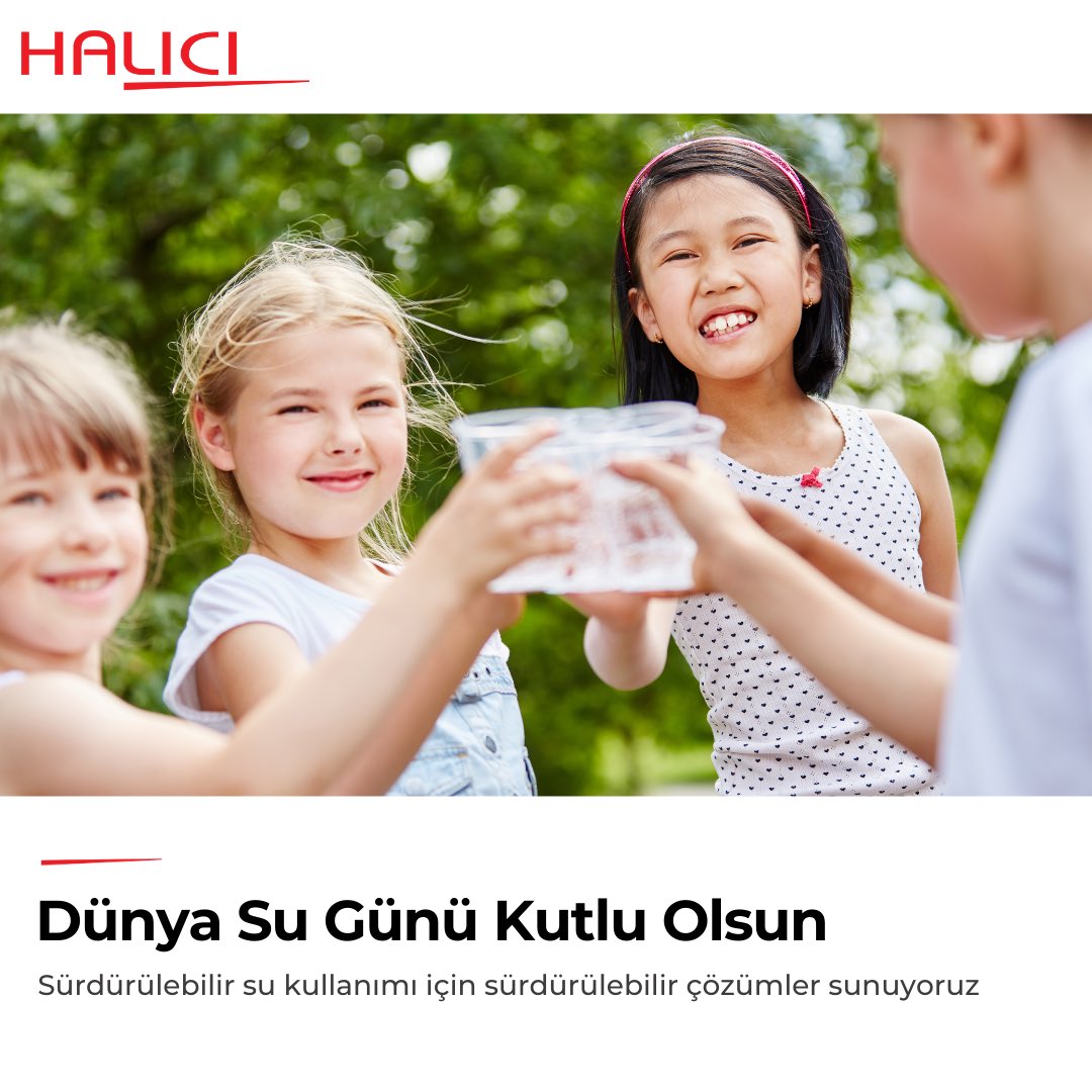 HALICI Group, sürdürülebilir su kullanımını destekliyor ve bu doğrultuda çözümler sunmaya devam etmektedir. Dünya Su Günü kutlu olsun! #HALICI #halıcıgroup #SürdürülebilirSu #ÇevreDostu #SuKullanımı #Sustainability #DünyaSuGünü #SosyalSorumluluk