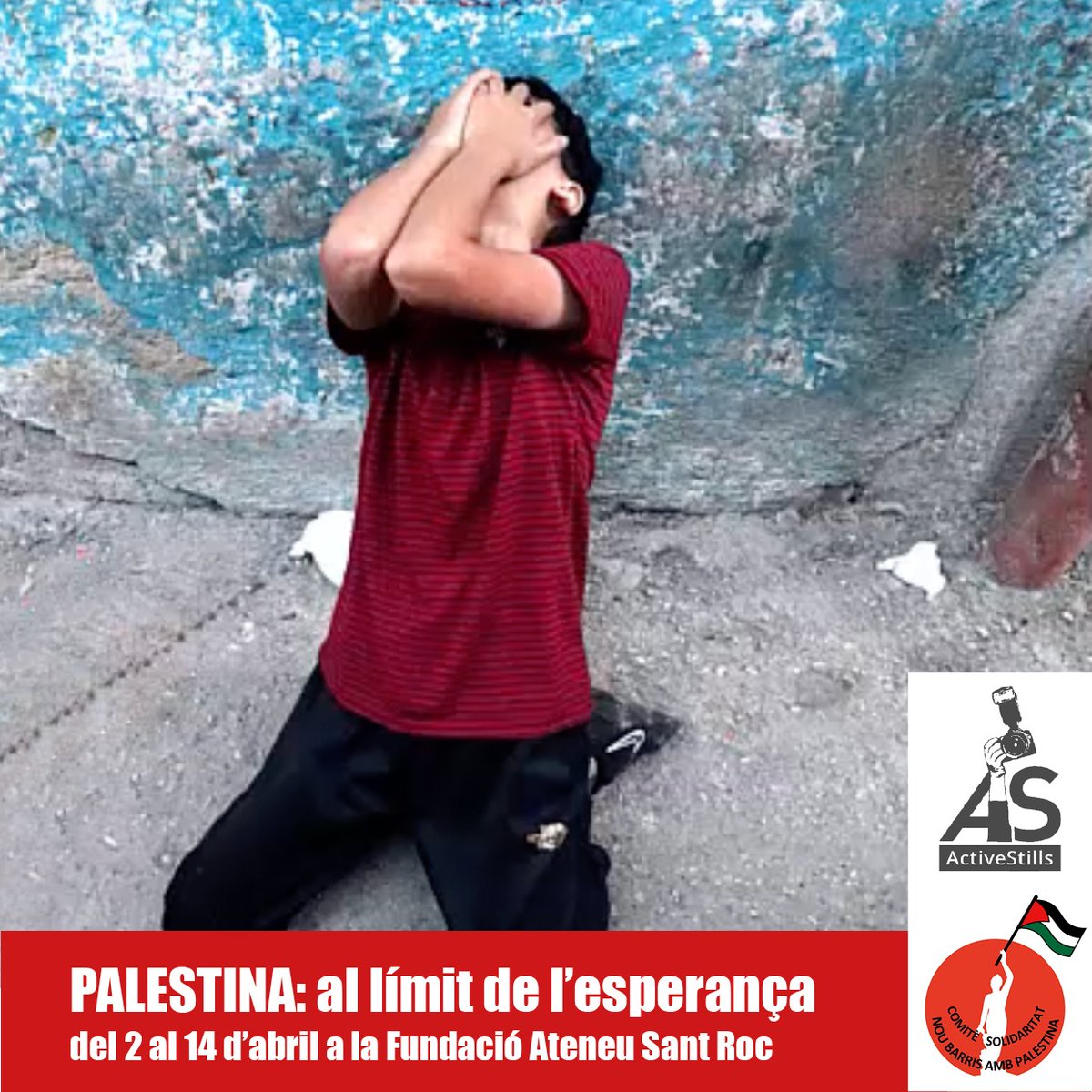 Palestina: Al límit de l'esperança.  

Una exposició d'@activestills que arriba a l'Ateneu de la mà del Comitè de Solidaritat Nou Barris amb #Palestina per mostrar-nos la realitat més crua del conflicte.   

🗓️Del 2 al 14 d'abril 

#EstimarSantRoc #Badalona