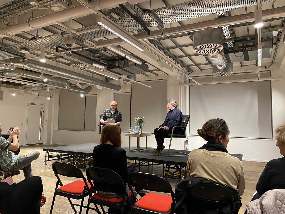 Nice event at @Foyles last night for the launch of @hackneymarshman's new book Sunken Lands. Lots of interesting discussion with Gary Budden about Global Weirding, the cultural spectre of biblical flooding, and the role of weird fiction in the age of climate change.