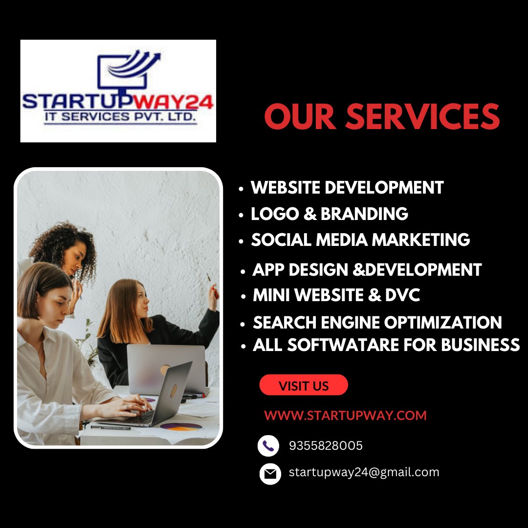 startup_way24's tweet image. #webdevelopmentagency
#mobileappdevelopers
#techserviceproviders
#onlineservicesolutions
#DigitalTransformationServices
#EcommerceSolutions
#marketingstrategytips
 #contentcreation
#emailmarketingtips