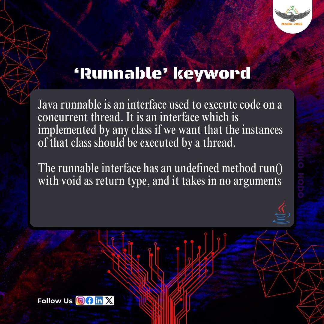 mahojase's tweet image. Tech Imbibing: Day 448
.
.
.
#JavaConcurrency #Multithreading #JavaThreads #RunnableInterface #ConcurrencyInJava #ParallelProgramming #JavaProgramming #CodingInJava #ThreadManagement #JavaBasics #mjit #YourComprehensiveITPartner