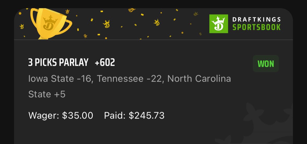 JDM_SportsPicks's tweet photo. Today was a good day!!

#JDMSportsPicks #SportsBets #SportsBetting #SportPicks #MarchMadness2024 https://t.co/B24vCR7zXz
