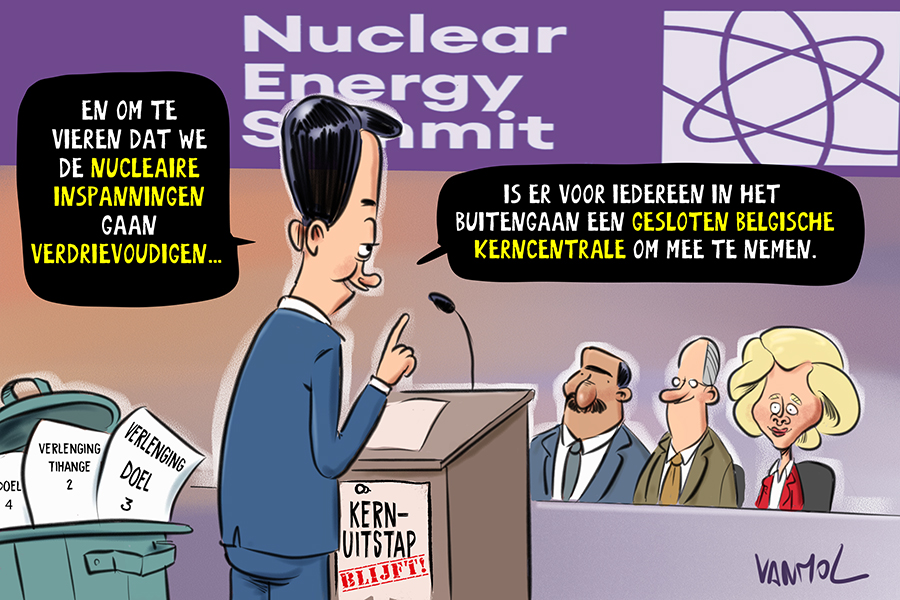 #doorbraak #vanmol #vanmoltoons #cartoon #nuclearenergysummit #nucleair #kerncentrales #AlexanderDeCroo