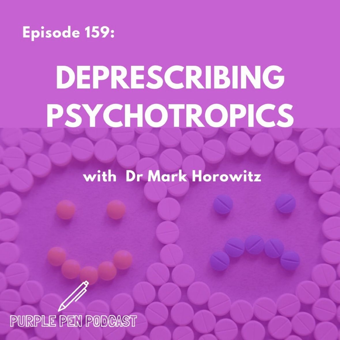 AdPhaAU's tweet image. Tune in for @PurplePenPod's timely talk on psychotropic deprescribing between host @Kristin_Xen and Dr Mark Horowitz @MarkHoro! 💯🎙️