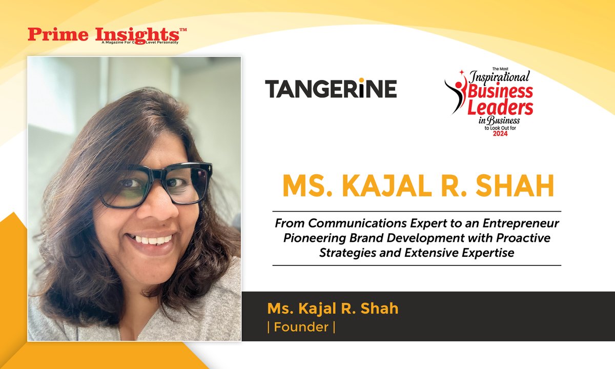 Ms. Kajal R. Shah

The Most Inspirational Leaders in Business to Look Out for in 2024

primeinsights.in/ms-kajal-r-sha…

#kajalrshah #communications #expert #entrepreneur #womenentrepreneur #inspitational #leaders #business #success #communicationsolution #hospitality #eventmanagement