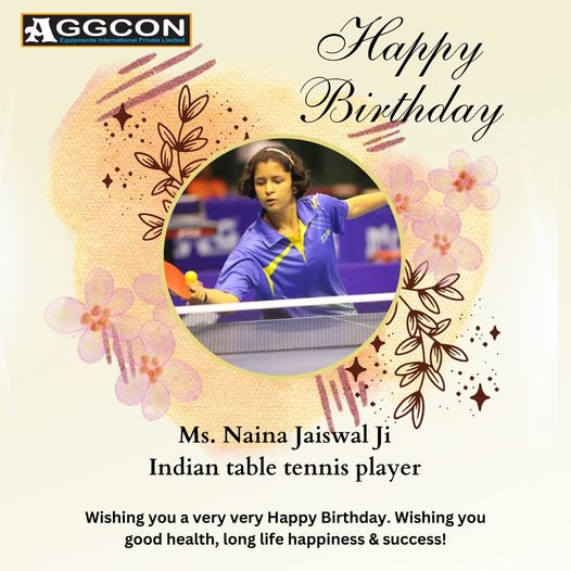 'Happy Birthday Ms. @iamnainajaiswal Ji,
Indian table tennis player.
Today is your special day have a great time and on your birthday, have a great and successful year. Enjoy your special day!'
#birthday #birthdaywishes #indiantabletennis