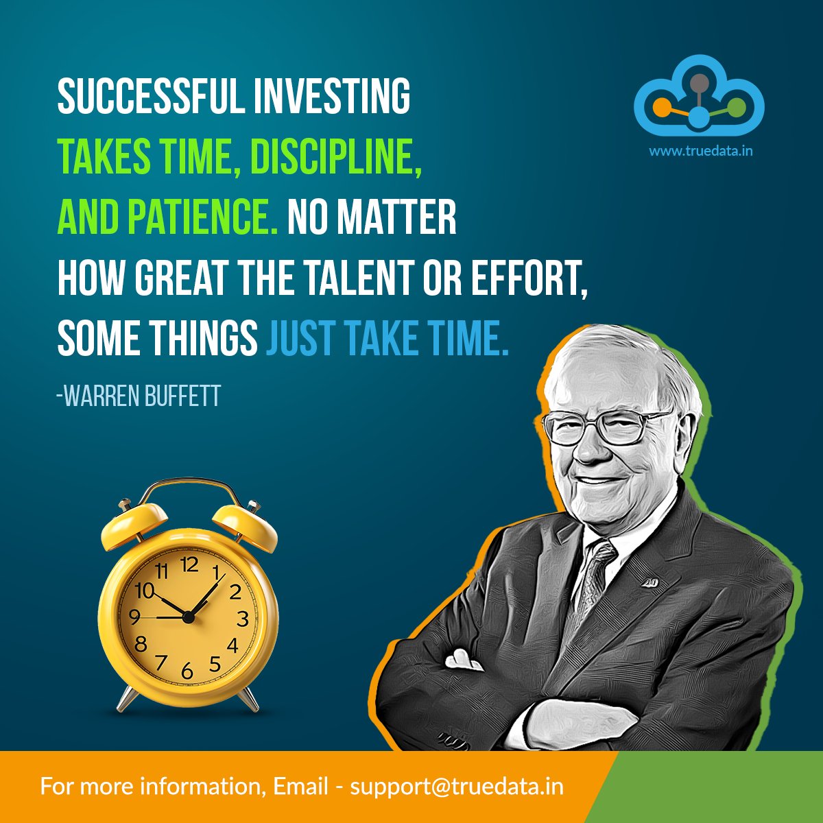 Successful investing takes time, discipline, and patience. no matter how great the talent or effort, some things just take time. 🌱
truedata.in
#TrueData #ShareMarket #LiveMarket #DataPlugin #AnalysisSoftware #WarrenBuffett #stockmarket #trader #investing #tradingrule