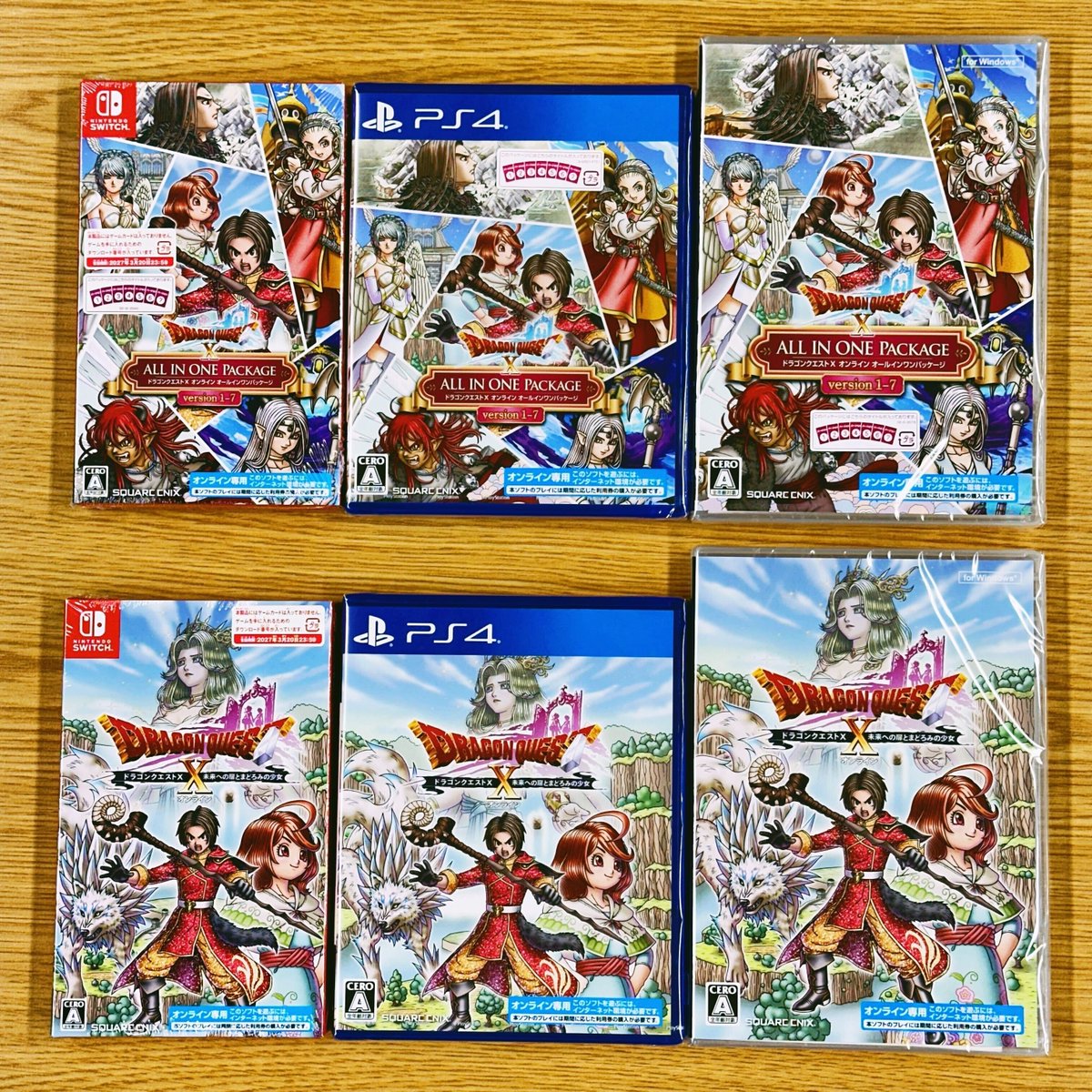 winds_PR's tweet image. 株式会社スクウェア・エニックスさまから、Windows・PS4・Switch『ドラゴンクエストX 未来への扉とまどろみの少女＋オールインワンパッケージ version 1-7』が届きました！
2024年3月21日(木)リリースおめでとうございます！！