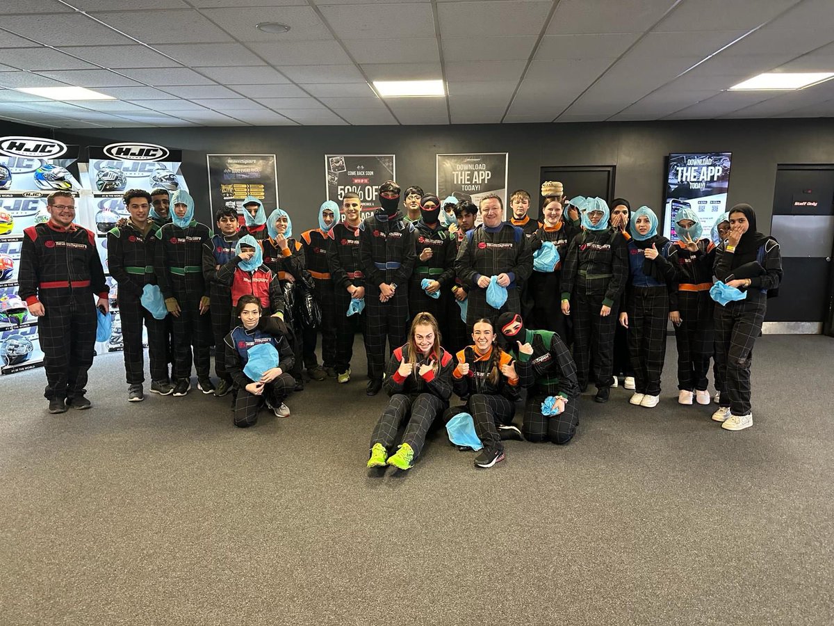 #Rewards Year 9 end of term trip was go carting yesterday. Well done to all students who have made progress, demonstrated amazing behaviour & attendance. We love celebrating what you do well #Proud