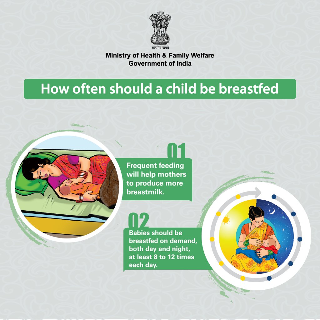 Breast milk is the healthiest and safest food for infants. Know when to breastfeed your child.

#NutritionFirst #SwasthaBharat