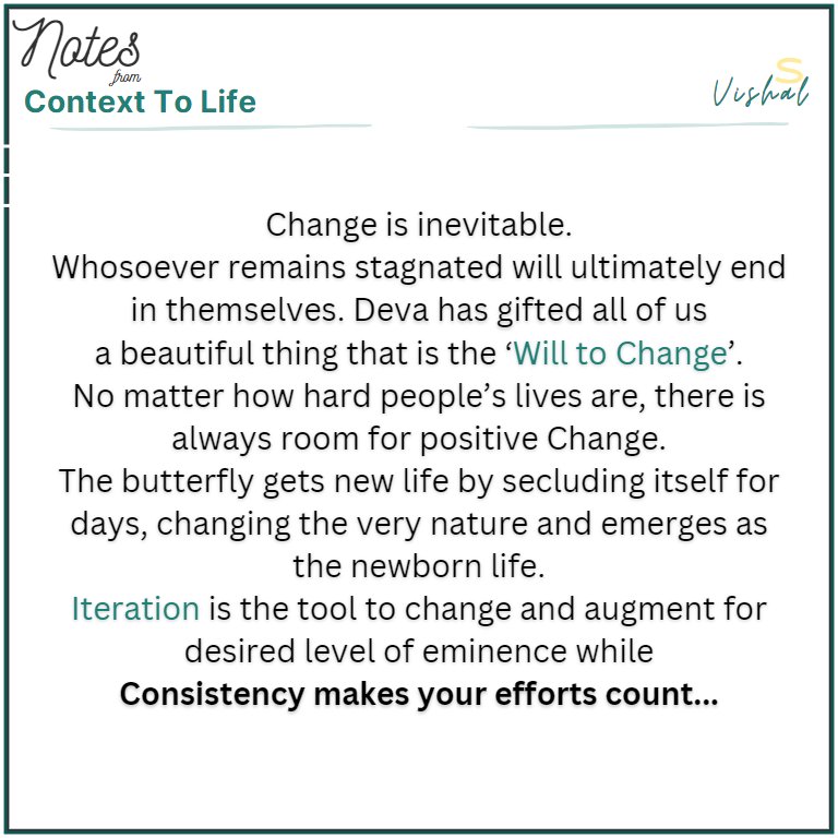 ContextToLife's tweet image. Notes from #ContextToLife 
.
#willtochange #Iteration #Context