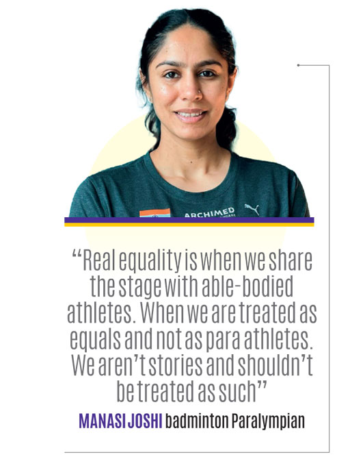 “Real equality is when we share the stage with able-bodied athletes. When we are treated as equals and not as para athletes. We aren’t stories and shouldn’t be treated as such,” @joshimanasi11 tells @BoriaMajumdar, @Paris2024 t.ly/qJ4zp