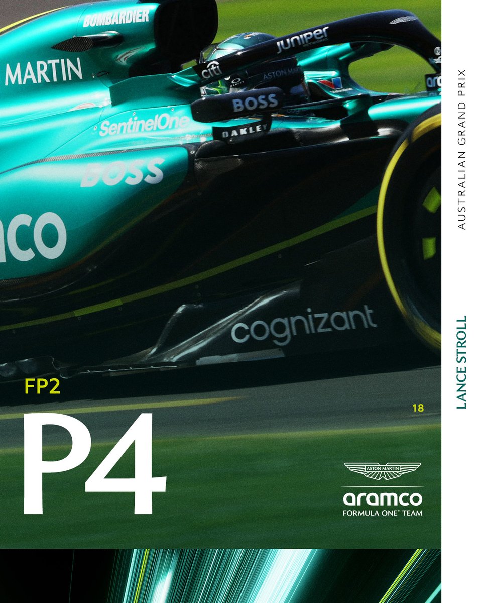 AstonMartinF1's tweet photo. Wrapping up Friday in Melbourne. 🤝

Bring on qualifying day down under!

#AusGP https://t.co/UgDpsIly40