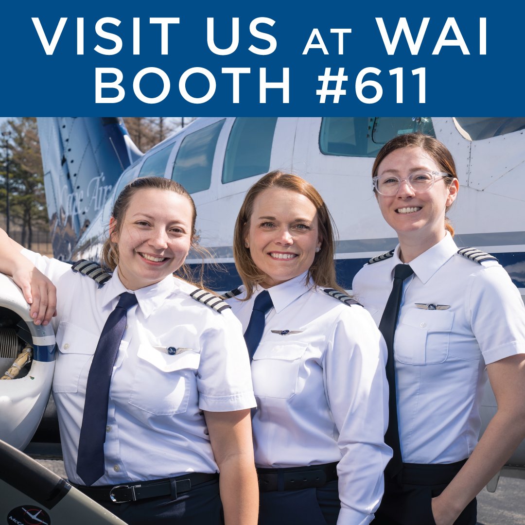 Let's hear it for Girl Power! Come visit us at WAI, booth #611 and learn more about what Cape Air has to offer. 
.
.
.
#flycapeair
#womeninaviation
