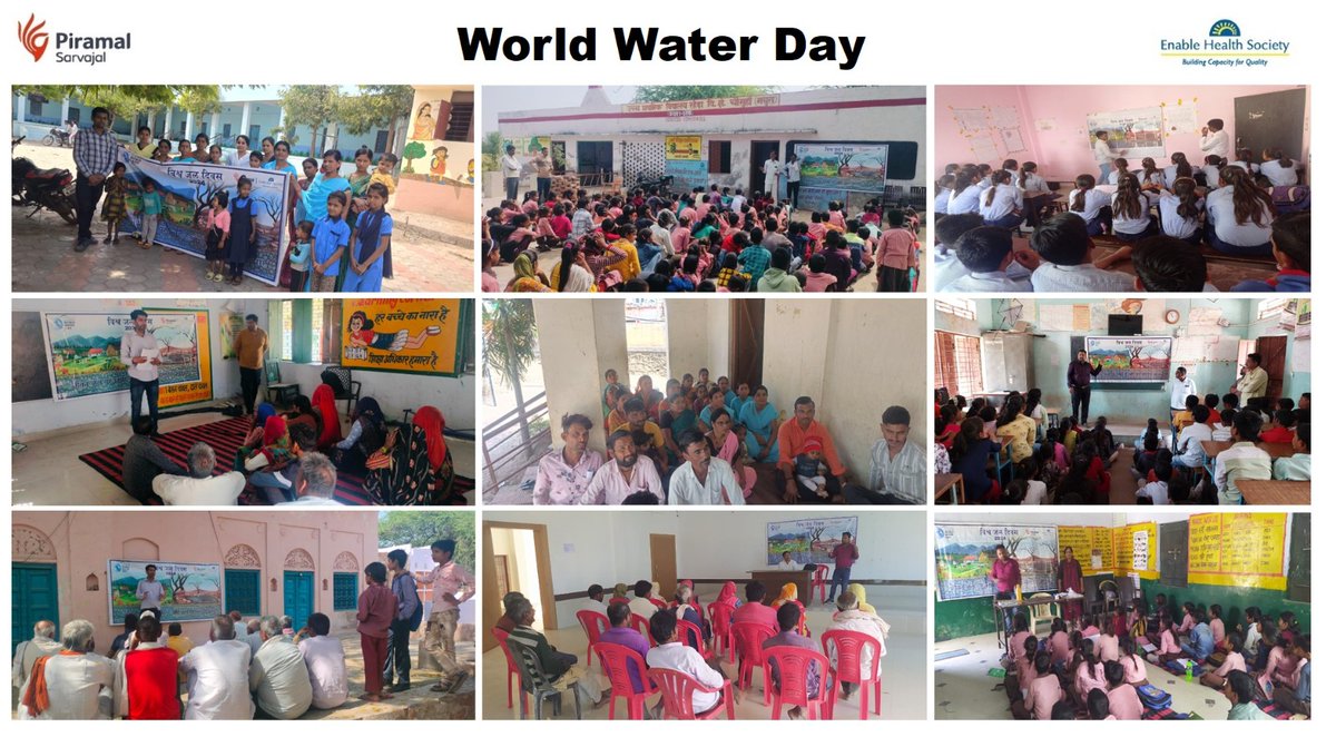 Piramal Sarvajal (@piramalsarvajal) on Twitter photo जल ही जीवन है और इसका संरक्षण हम सभी का कर्तव्य।
Bringing together d elderly, women, & young minds from d rural communities to talk about d water crisis & ways to conserve water locally for a water-secure future.
#WorldWaterDay #WaterForPeace
<a href="/EHSIndia/">EnableHealth Society</a> <a href="/StanChart/">Standard Chartered</a> <a href="/JalShaktiMin/">Ministry of Jal Shakti</a> जल ही जीवन है और इसका संरक्षण हम सभी का कर्तव्य।
Bringing together d elderly, women, & young minds from d rural communities to talk about d water crisis & ways to conserve water locally for a water-secure future.
#WorldWaterDay #WaterForPeace
<a href="/EHSIndia/">EnableHealth Society</a> <a href="/StanChart/">Standard Chartered</a> <a href="/JalShaktiMin/">Ministry of Jal Shakti</a>