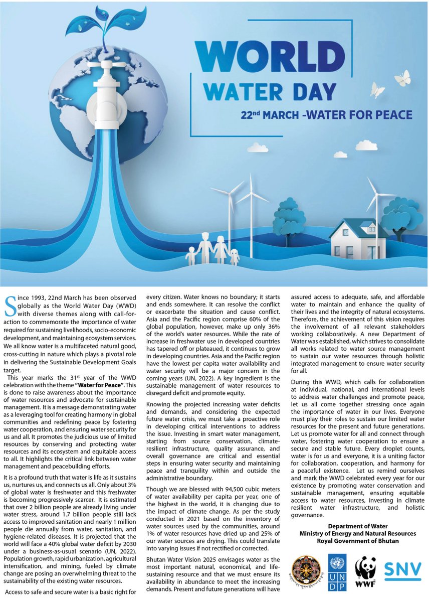 #WorldWaterDay2024 #WaterForPeace