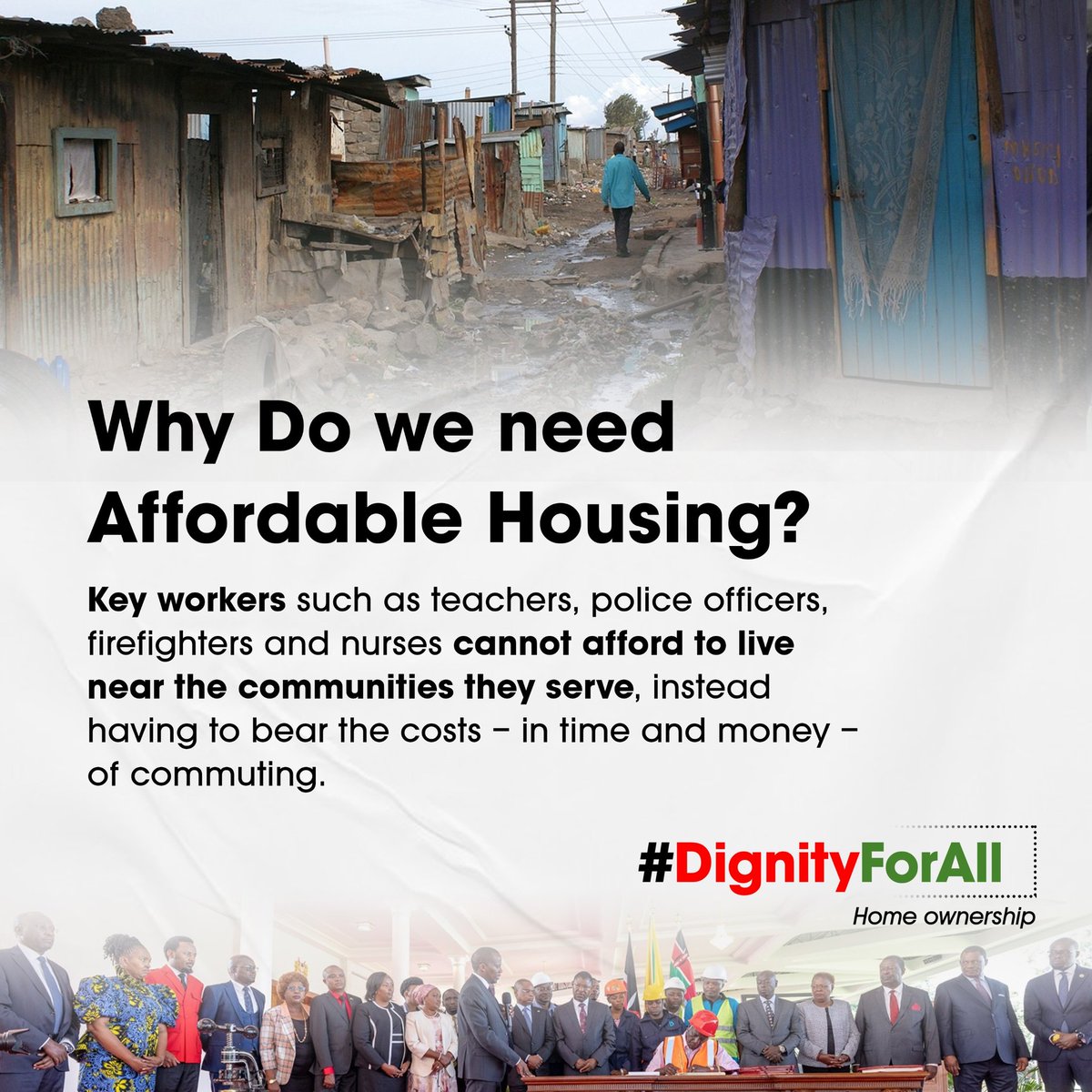 Affordable housing projects empower individuals to take control of their futures and create a sense of pride and accomplishment through homeownership. #DignityForAll  Home ownership