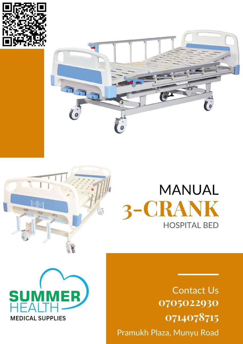 We got you covered when it comes to your hospital beds needs.
📱0705022930
#hospitalbeds #medical #equipments #suppliers #Nairobi