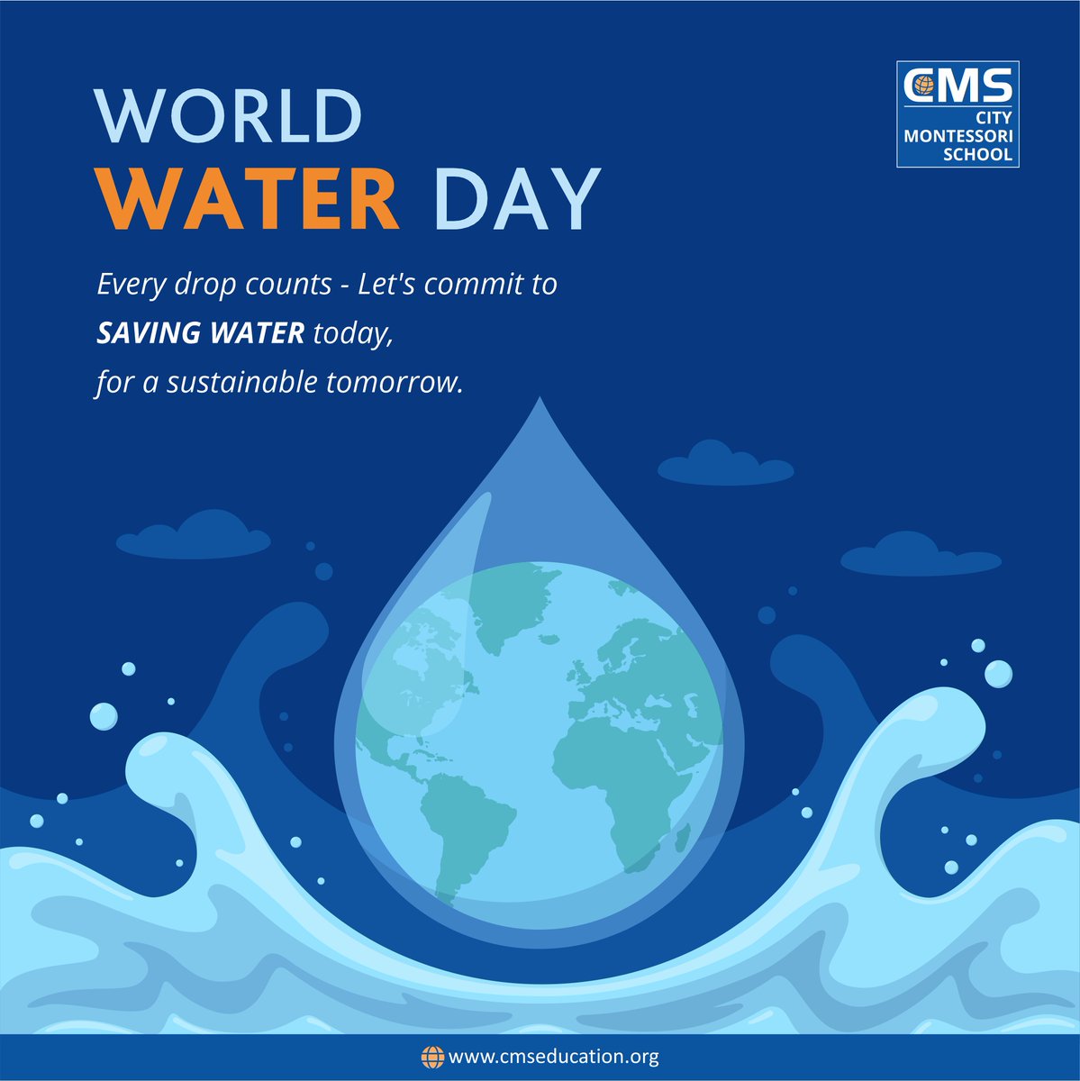 Water is life, let's cherish and preserve it together. 💙💧

Happy World Water Day!

#CMS #CMSeducation #CMSStudents #AcademicExcellence #OutstandingTeachers #InspiringLeaders #HighAchiever #CMSActivity #WorldWaterDay #EveryDropCounts