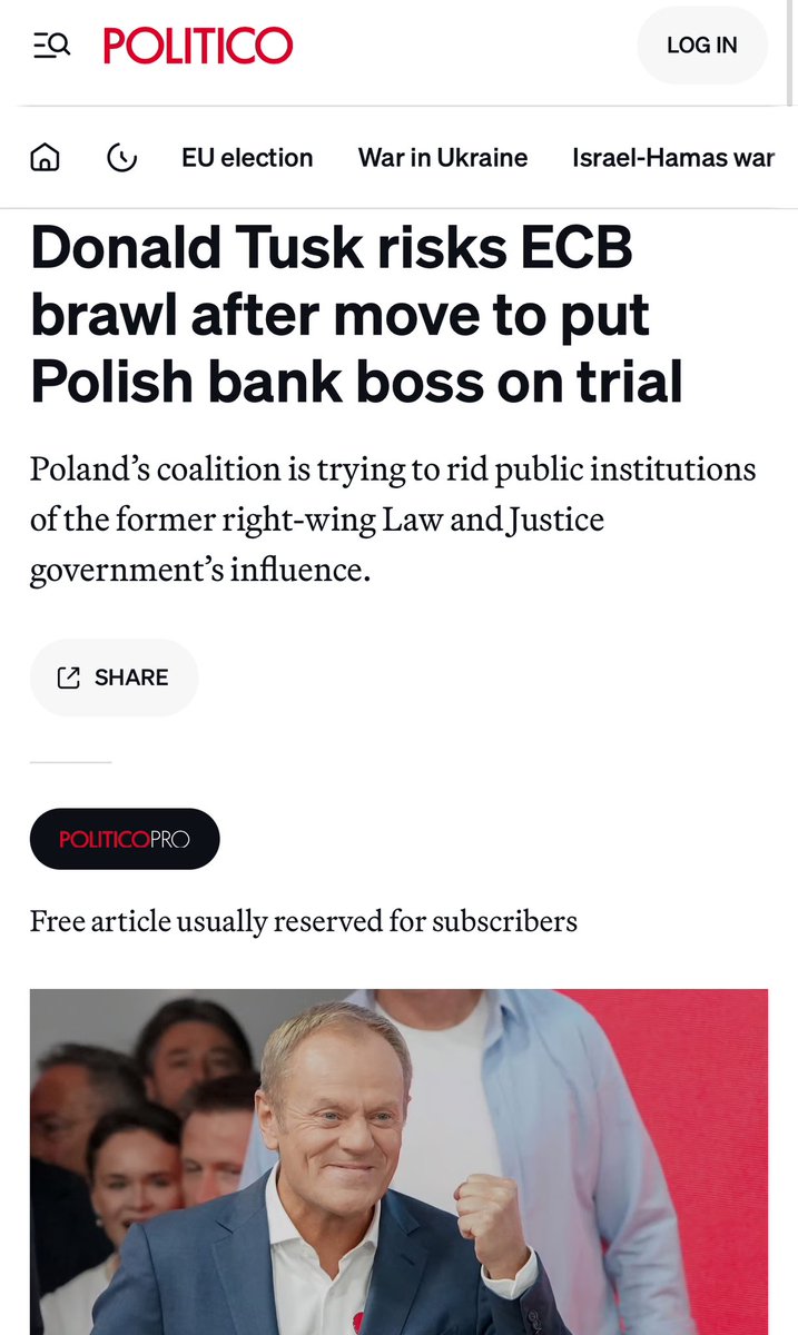 paweljablonski_'s tweet photo. Europejskie media rozprawiają się z atakiem Tuska na prof. Glapińskiego:

1. Naruszenie traktatów UE – zamach na niezależność banku centralnego

2. Spadek inflacji to zasługa NBP

3. Skupowanie obligacji (QE) w czasie pandemii to działanie, jakie podejmowali wszyscy – w tym @ecb! https://t.co/rvE19rPniE